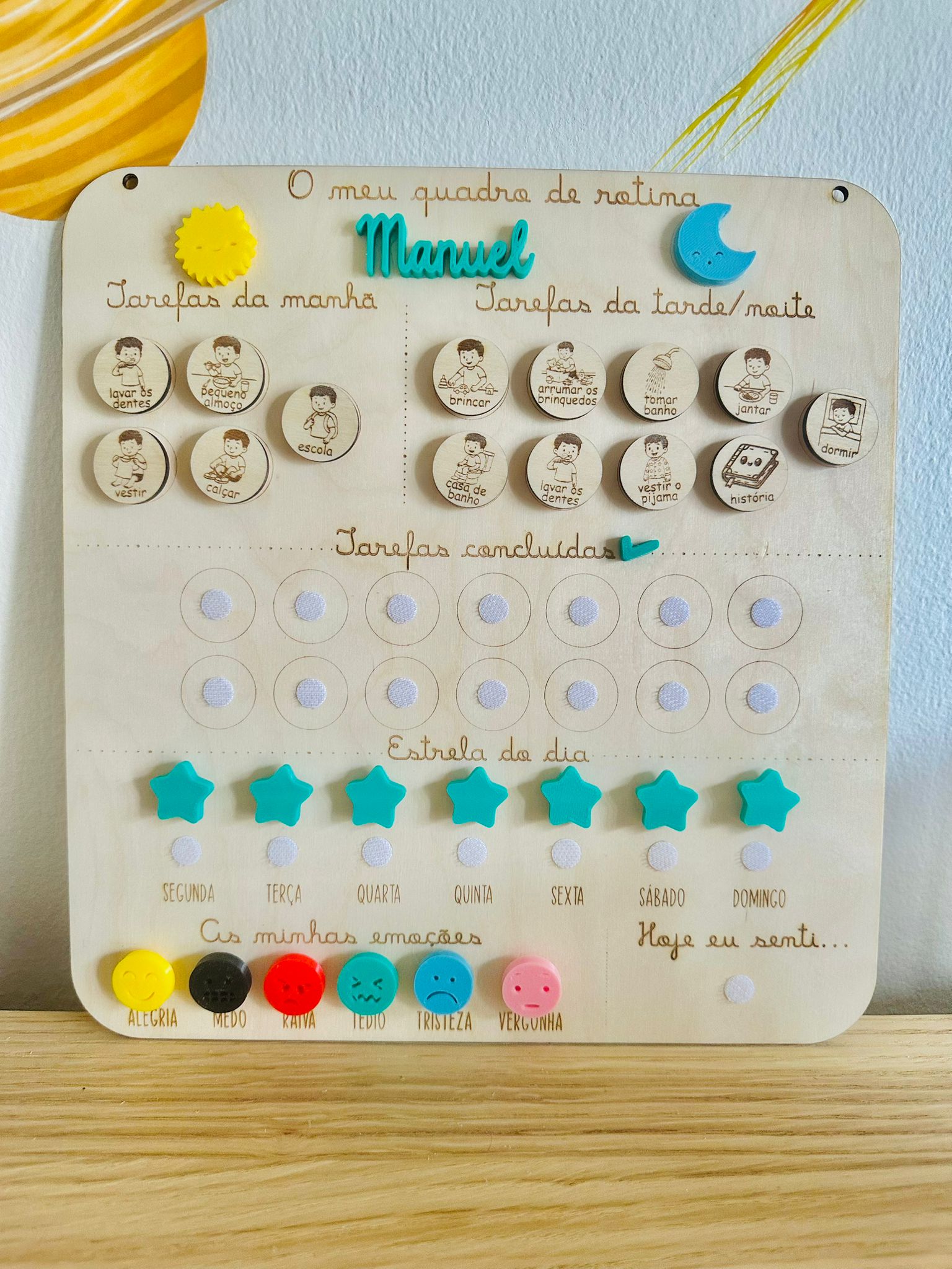 Quadro de Rotina - Verde