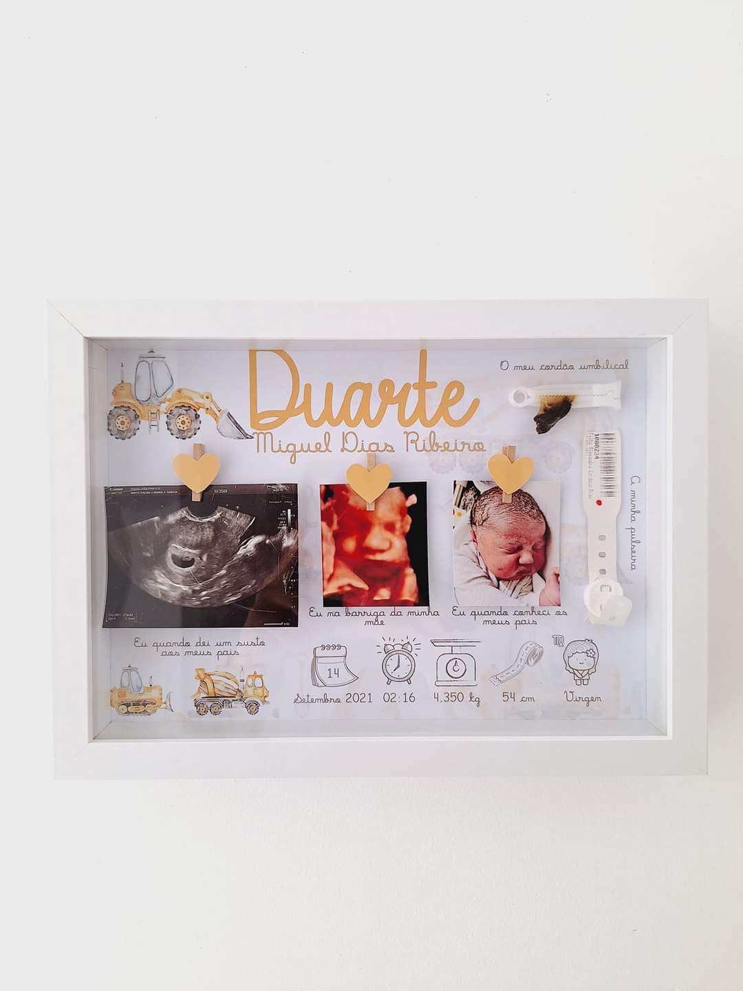 Quadro de Nascimento para eternizar recordações