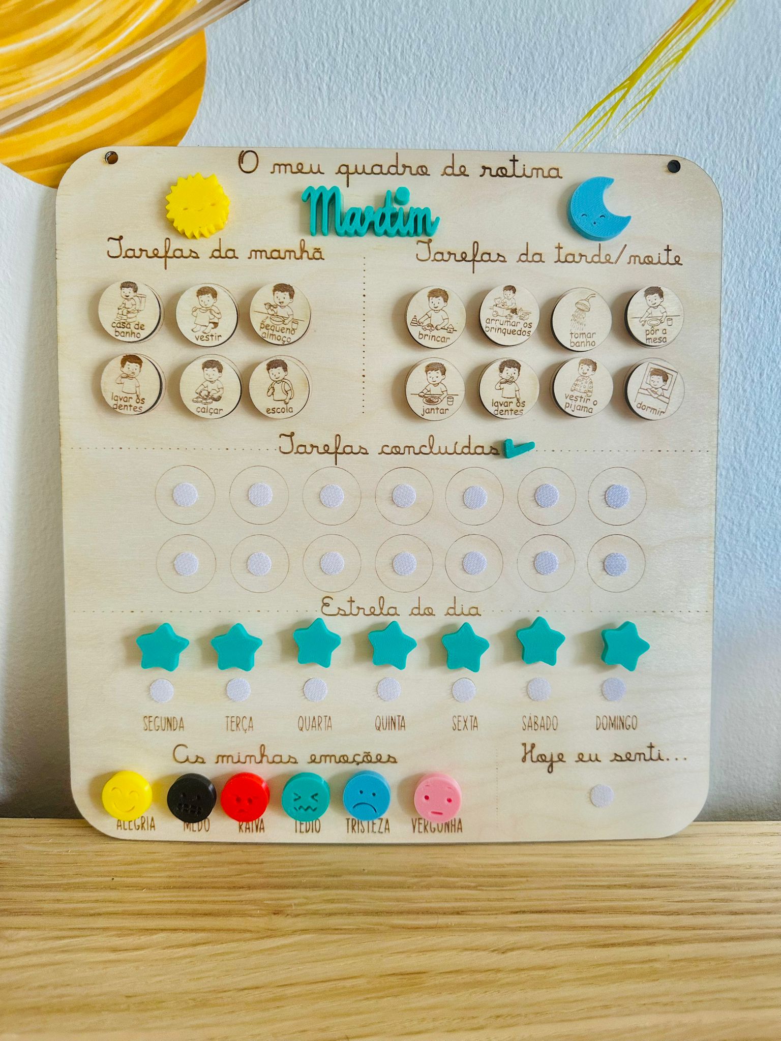 Quadro de Rotina - Verde