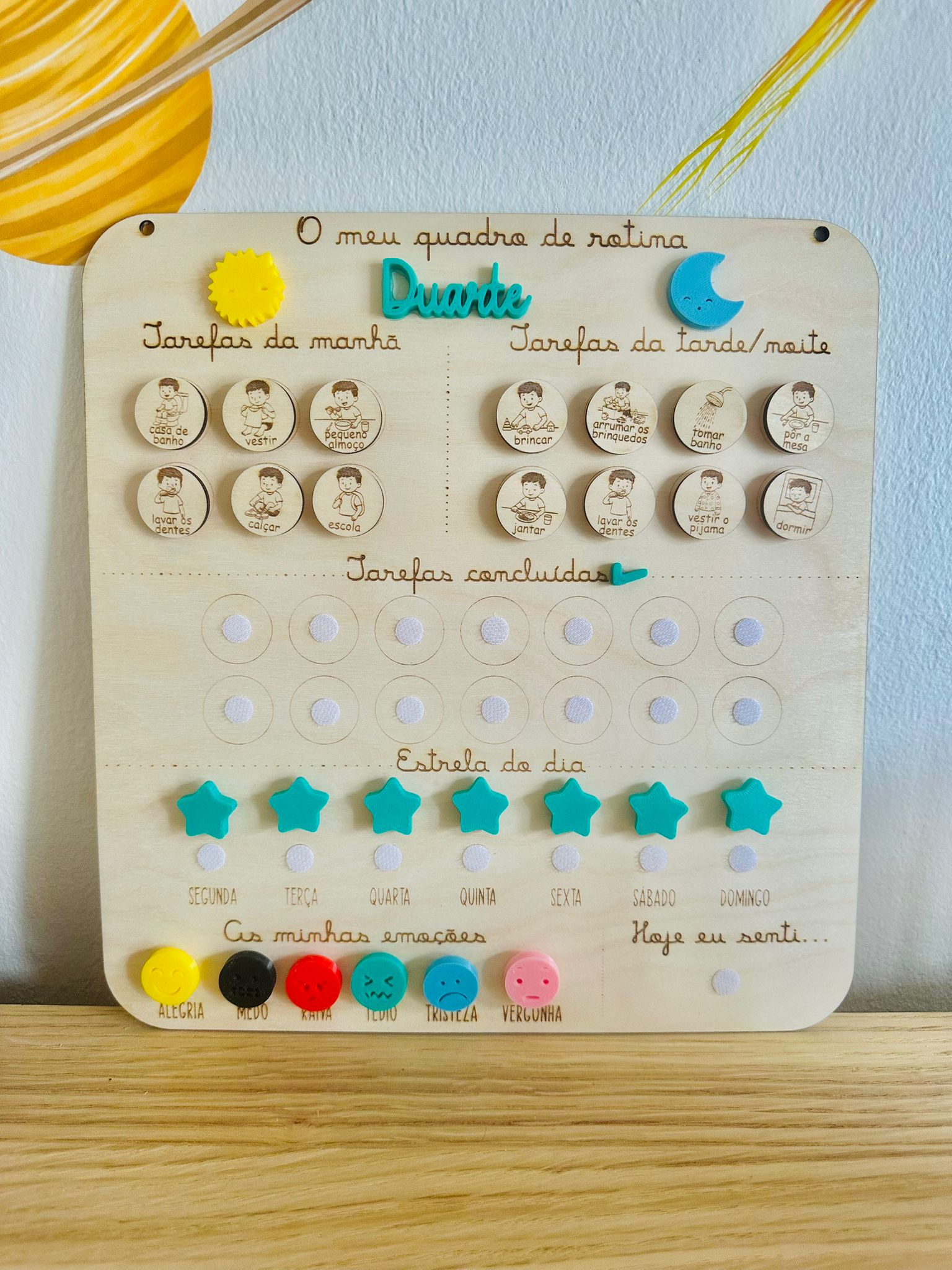 Quadro de Rotina - Verde